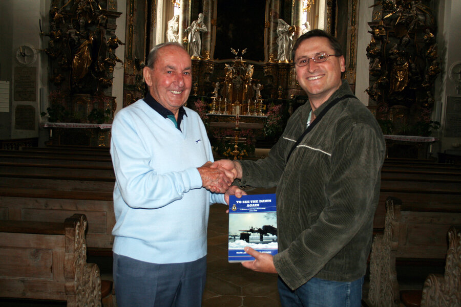 Joe Hollins and Darren May inside Kloster Holzen Monastery Church