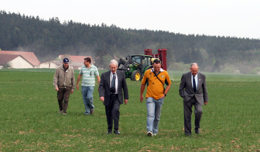 Walking out to the crash site